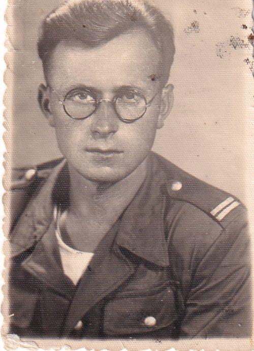 Czesław Nowoszyński w mundurze LWP